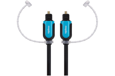 Maplin Optical Audio TOSlink Male to TOSlink Male Cable - Black, 10m