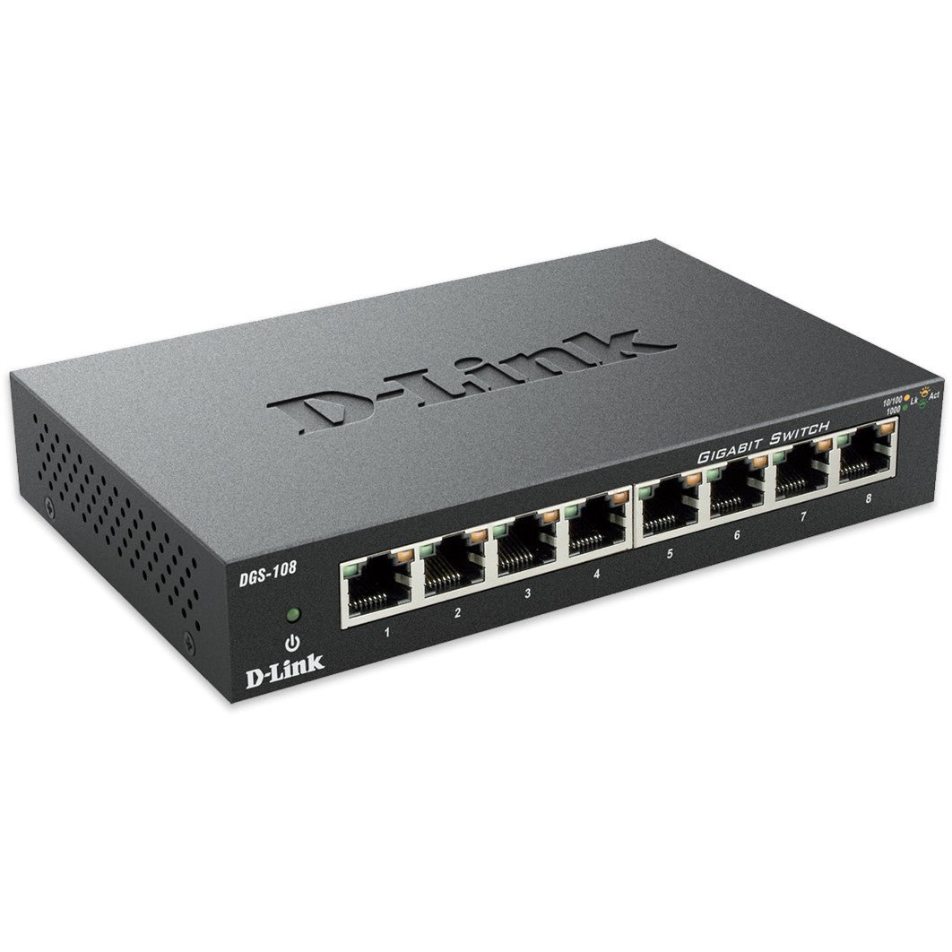 D-Link 8-Port Gigabit Unmanaged Desktop Switch - maplin.co.uk