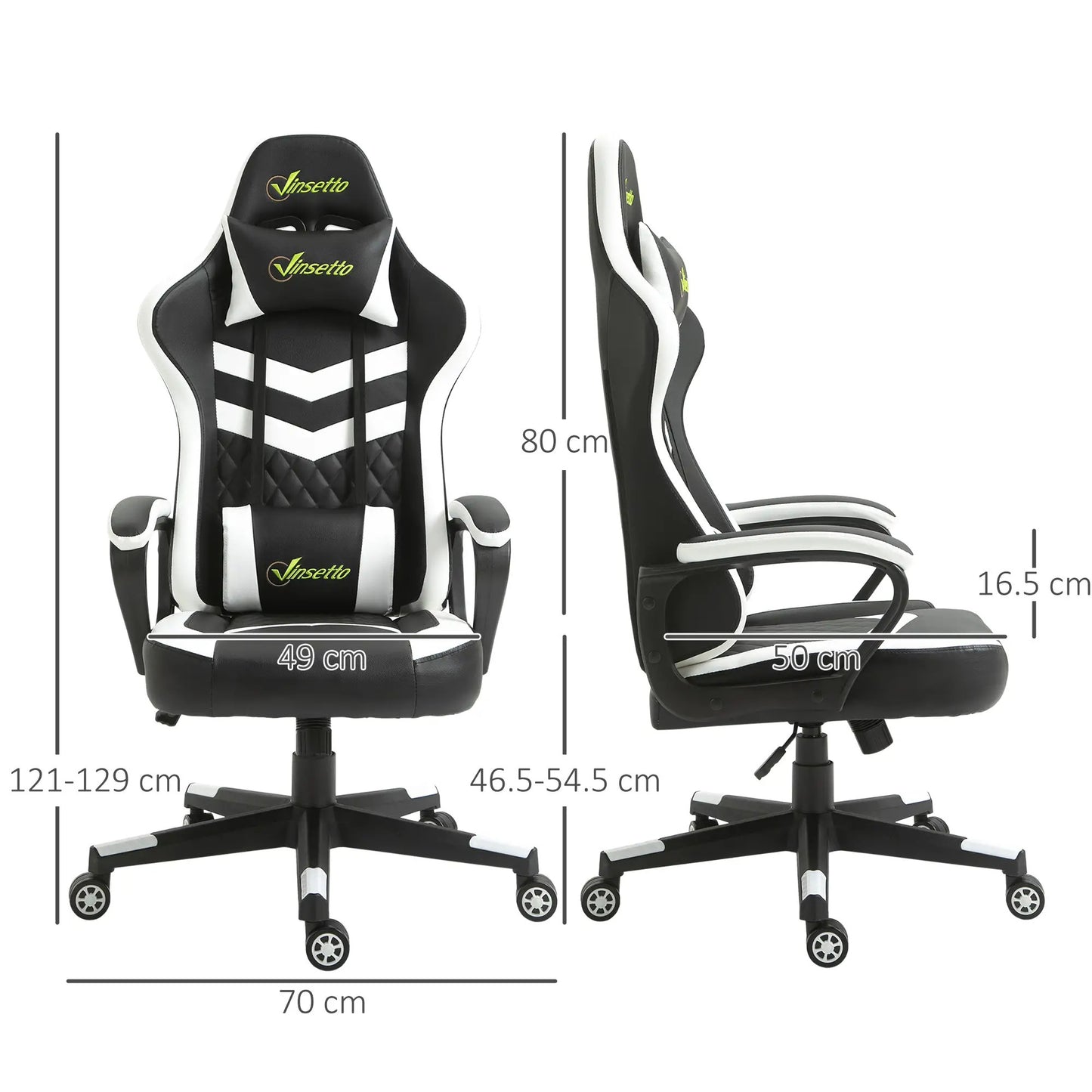 Maplin Plus Racing Gaming Chair with Lumbar Support