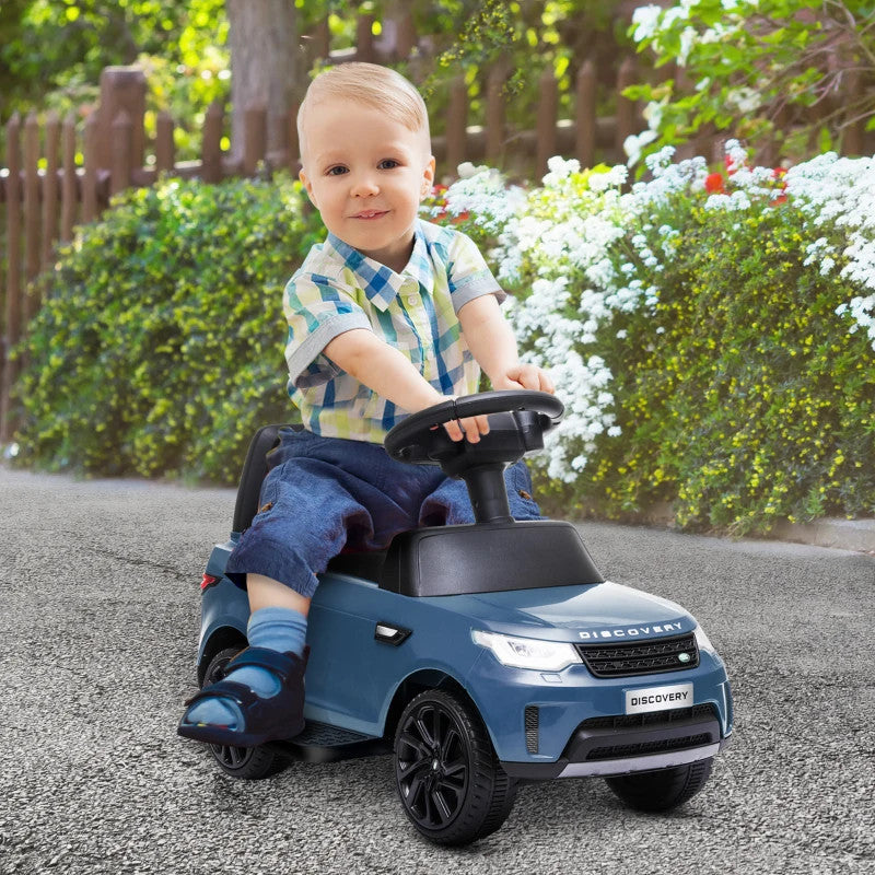 Maplin Plus 2-in-1 Land Rover Licensed 6V Kids Sliding Electric Ride On Car for 18-60 Months