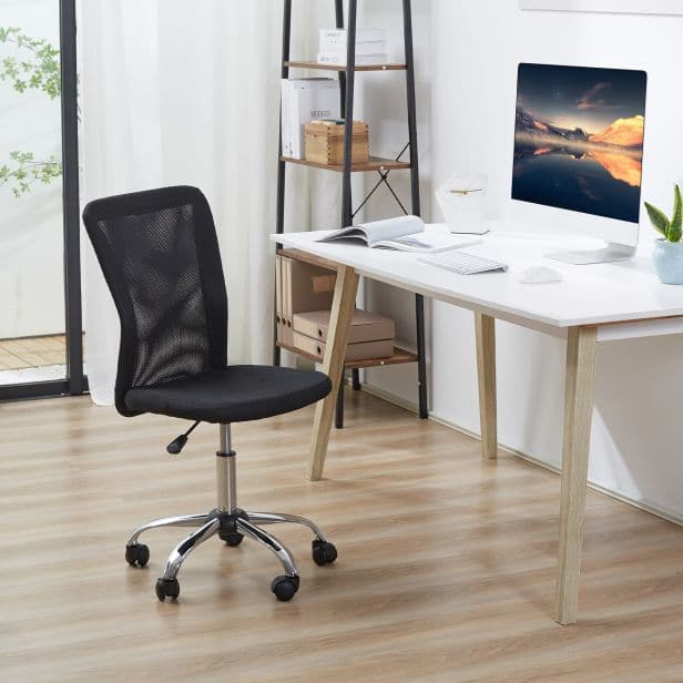 ProperAV Extra Armless Adjustable Mesh Office Chair