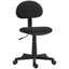 ProperAV Extra Armless Adjustable Draughtsman Office Chair - Black