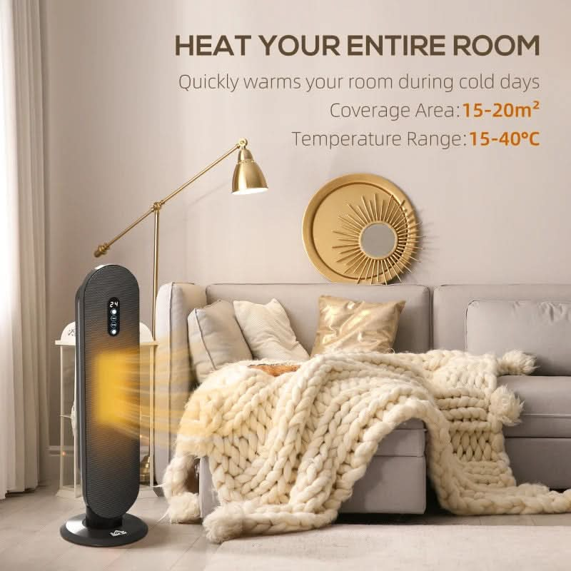 Maplin Plus 45° Oscillating Ceramic Space Heater with Remote