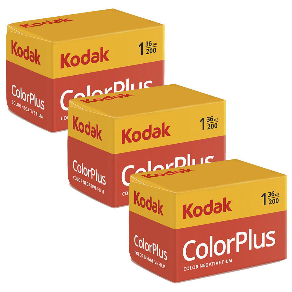 Kodak Color Plus 200 135 Film - 36 Exposures Per Pack Pack of 3