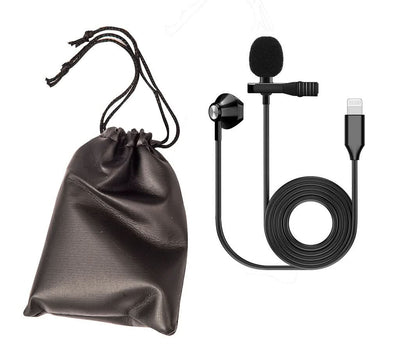 Kinsman Clip-On Lightning Lavalier Microphone with Earpiece