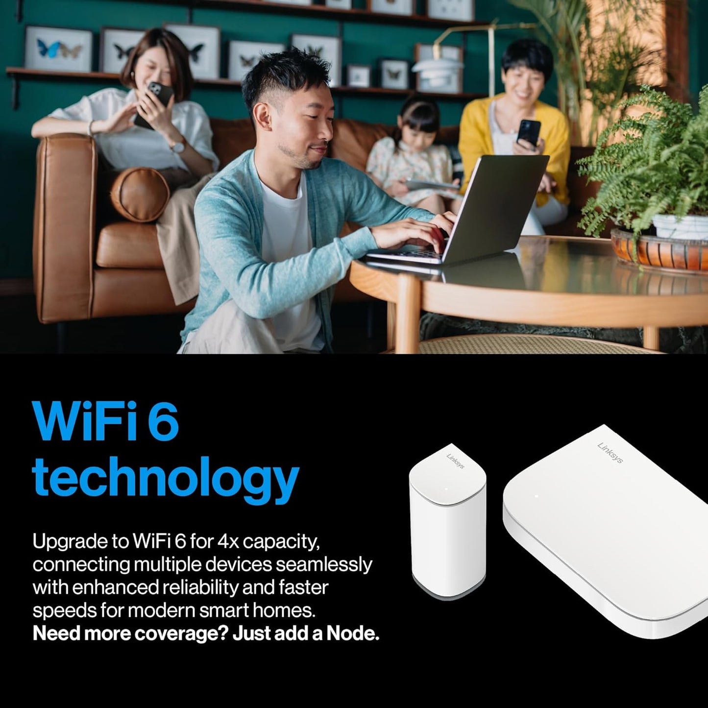 Linksys Velop Dual-Band WiFi 6 AX3000 Micro-Router