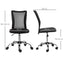 ProperAV Extra Mesh Swivel Office Chair with Lumbar Support - Black