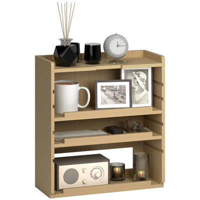 ProperAV Extra Four-Tier Desktop Organiser Oak