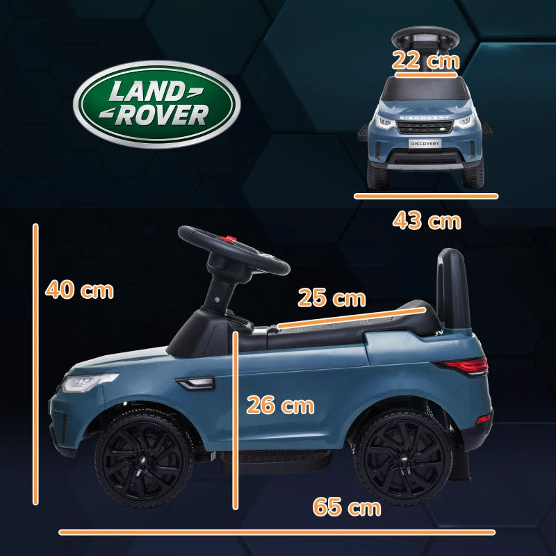 Maplin Plus 2-in-1 Land Rover Licensed 6V Kids Sliding Electric Ride On Car for 18-60 Months