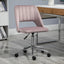 ProperAV Extra Velvet Fabric Scallop Shape Mid-Back Office Chair