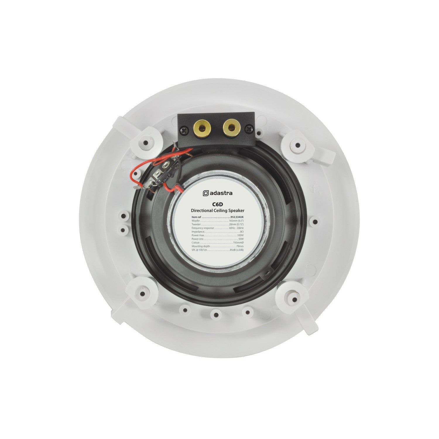 Adastra CD Series 6.5" Ceiling Speaker with Directional Tweeter