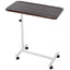 ProperAV Extra C-Shaped Mobile Table Desk with Casters Brown