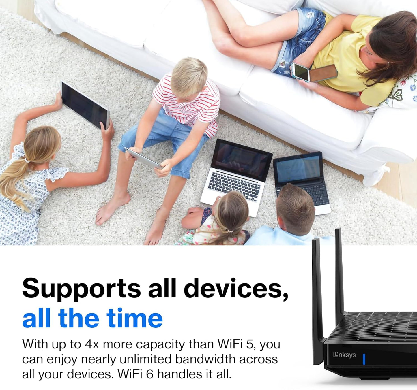 Linksys Hydra Pro 6E AXE6600 Tri‑Band WiFi 6E Mesh Router