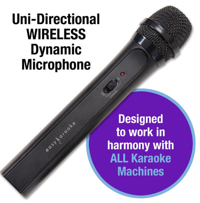 Easy Karaoke Wireless Microphone - Black