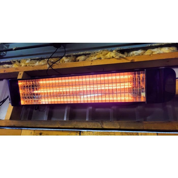 Mirrorstone 1.2kW Aurora Wi-Fi Remote Controllable Infrared Bar Heater - maplin.co.uk