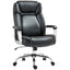 ProperAV Extra Faux Leather Adjustable Executive Office Chair - Black