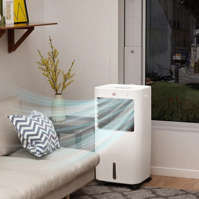 Maplin Plus 3-in-1 15L Oscillating Portable Fan, Humidifier & Air Conditioner - White