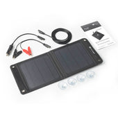 PV Logic 8W 12V Foldable Crystalline Cell Solar Panel Battery Charger