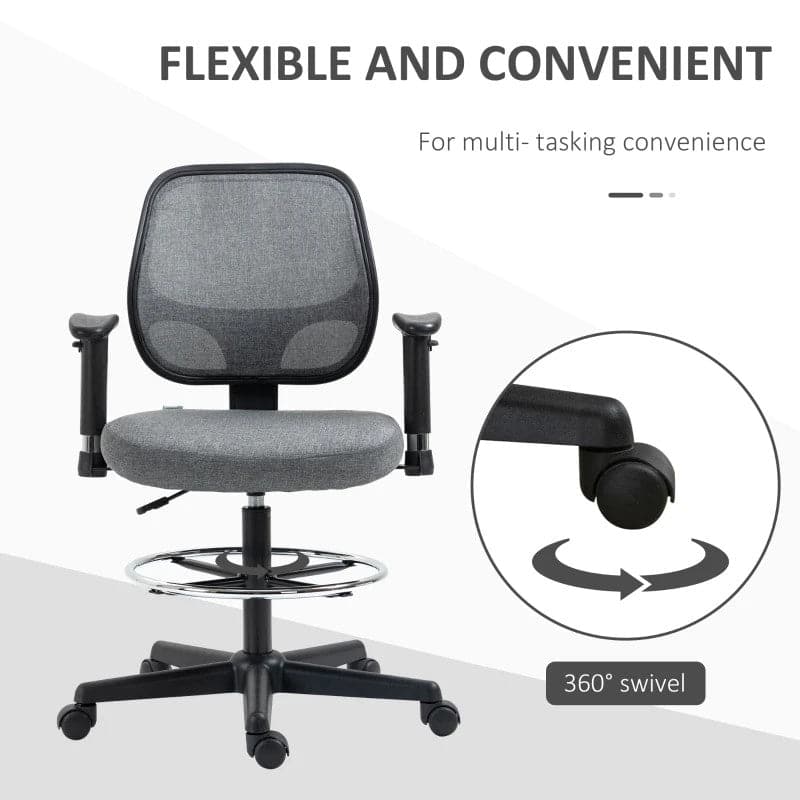 Office chair discount with foot ring