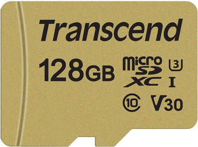 Transcend High Endurance 128GB UHS-I U3 Class 10 MicroSD Card with Adapter