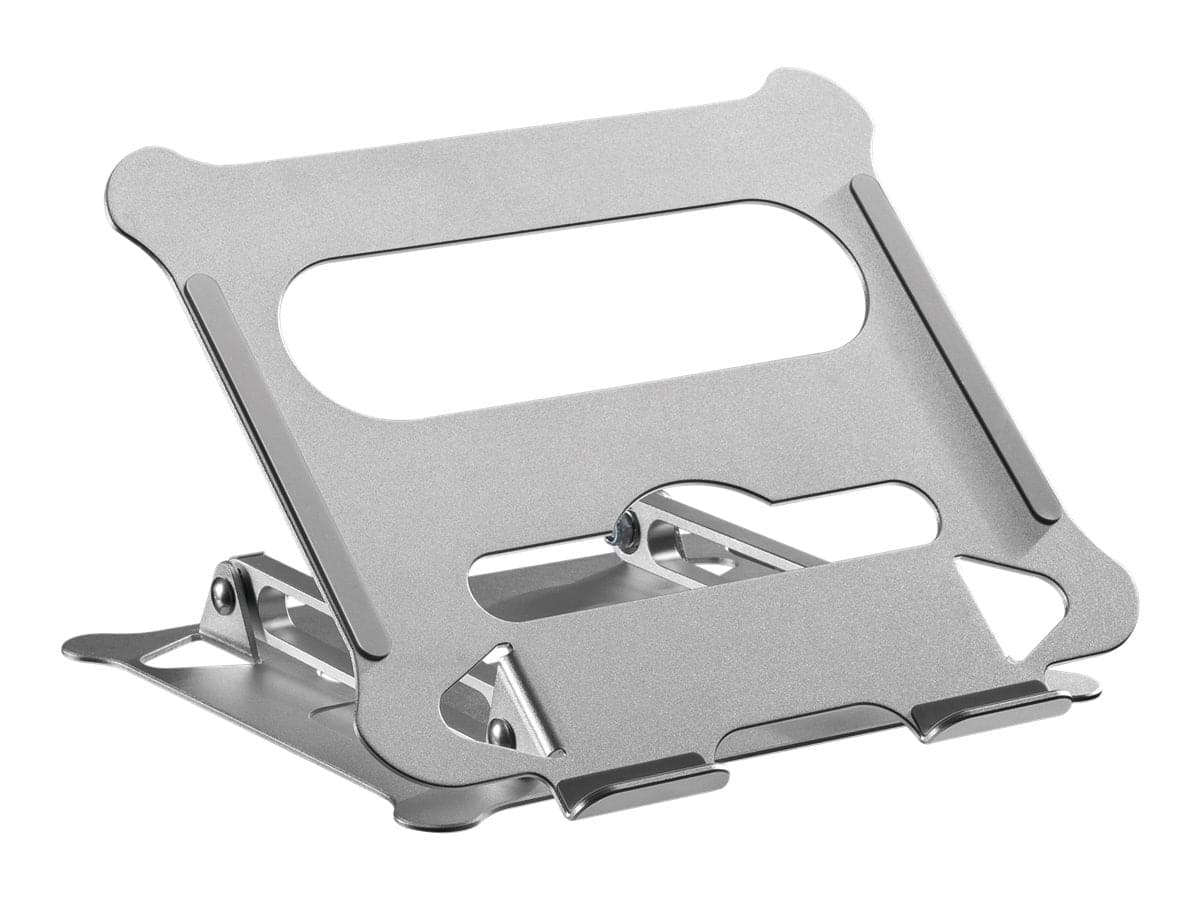 ProperAV Aluminium Construction Fully Adjustable Laptop or Tablet Stand - Silver