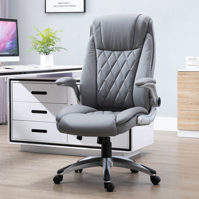 ProperAV Extra PU Leather Ergonomic Swivel Office Chair with Headrest