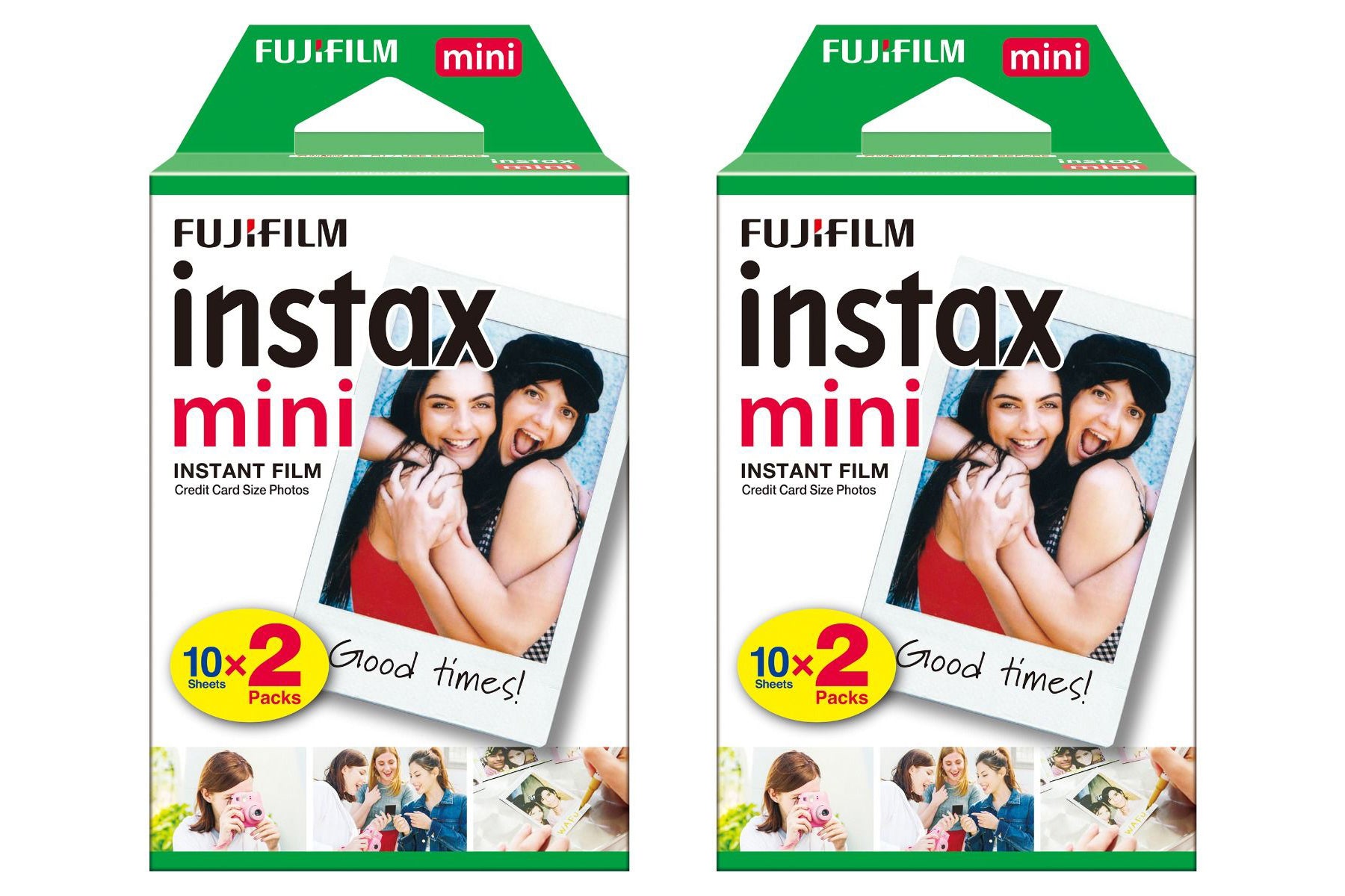 Fujifilm instax Mini LiPlay Stone Blanc & - Twin Films pour Instax Mini -  86 x 54 mm - 10 Feuilles x 2 Paquets = 20 Feuilles