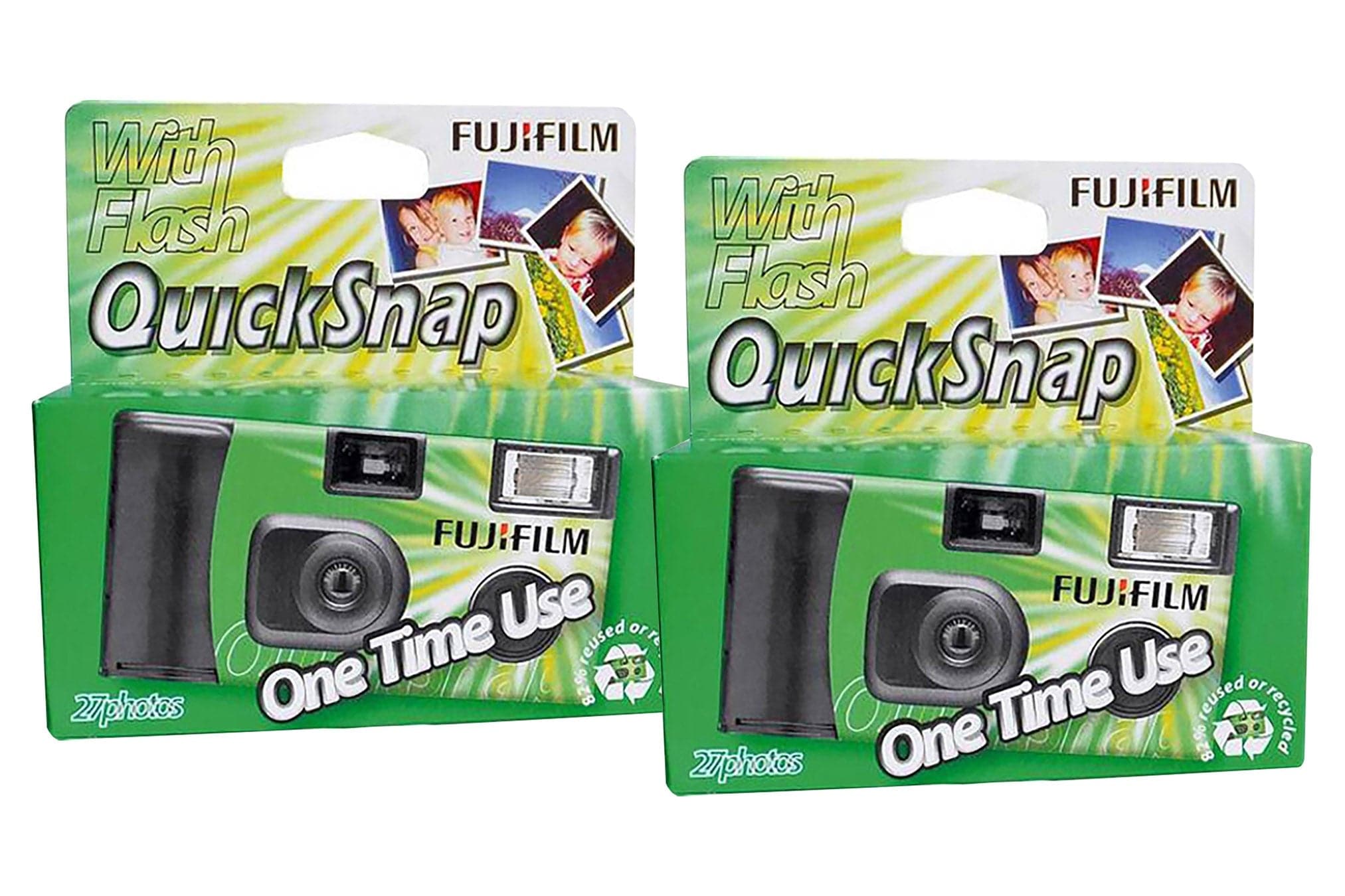 Lot of 3 FUJIFILM QuickSnap Flash store 400 Camera 2 Pack - NEW