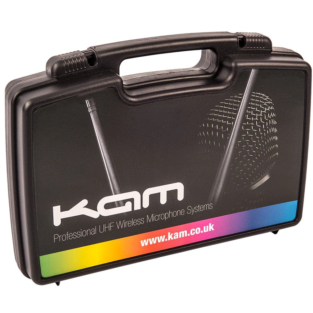 Kam Radiomic UHF Single Fixed Channel Receiver with Wireless Microphone Black