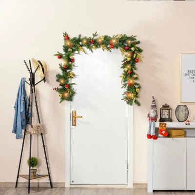 HOMCOM 2.7m Artificial Christmas Garland with Pinecones