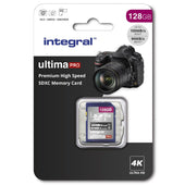 Integral 128GB High Speed V30 UHS-I U3 SDHC Memory Card