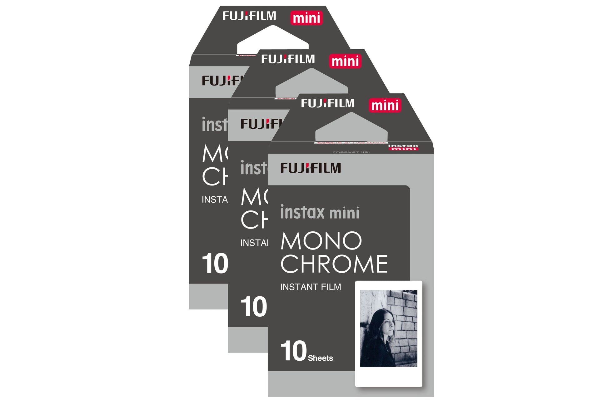 Fujifilm Instax Mini Instant Photo Film - Monochrome