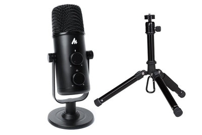 Maono USB-C Studio Desk Top Podcast Microphone Kit with Portable Mid-Size Tripod