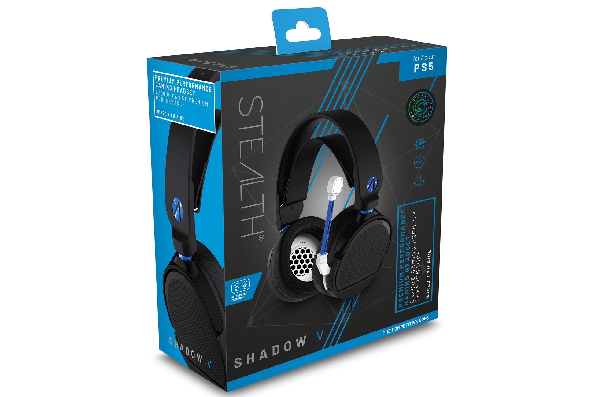 Audio Maplin Specialist SP-Shadow | Stealth and Electronics Premium - Gaming | Blue Stereo | V Headset Black The