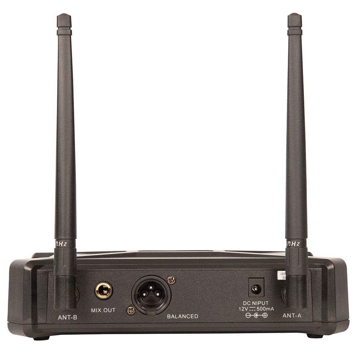 Kam Radiomic UHF Single Fixed Channel Receiver with Wireless Microphone Black