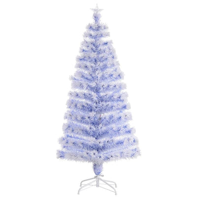 HOMCOM 4ft Pre-Lit Artificial Fibre Optic LED Christmas Tree