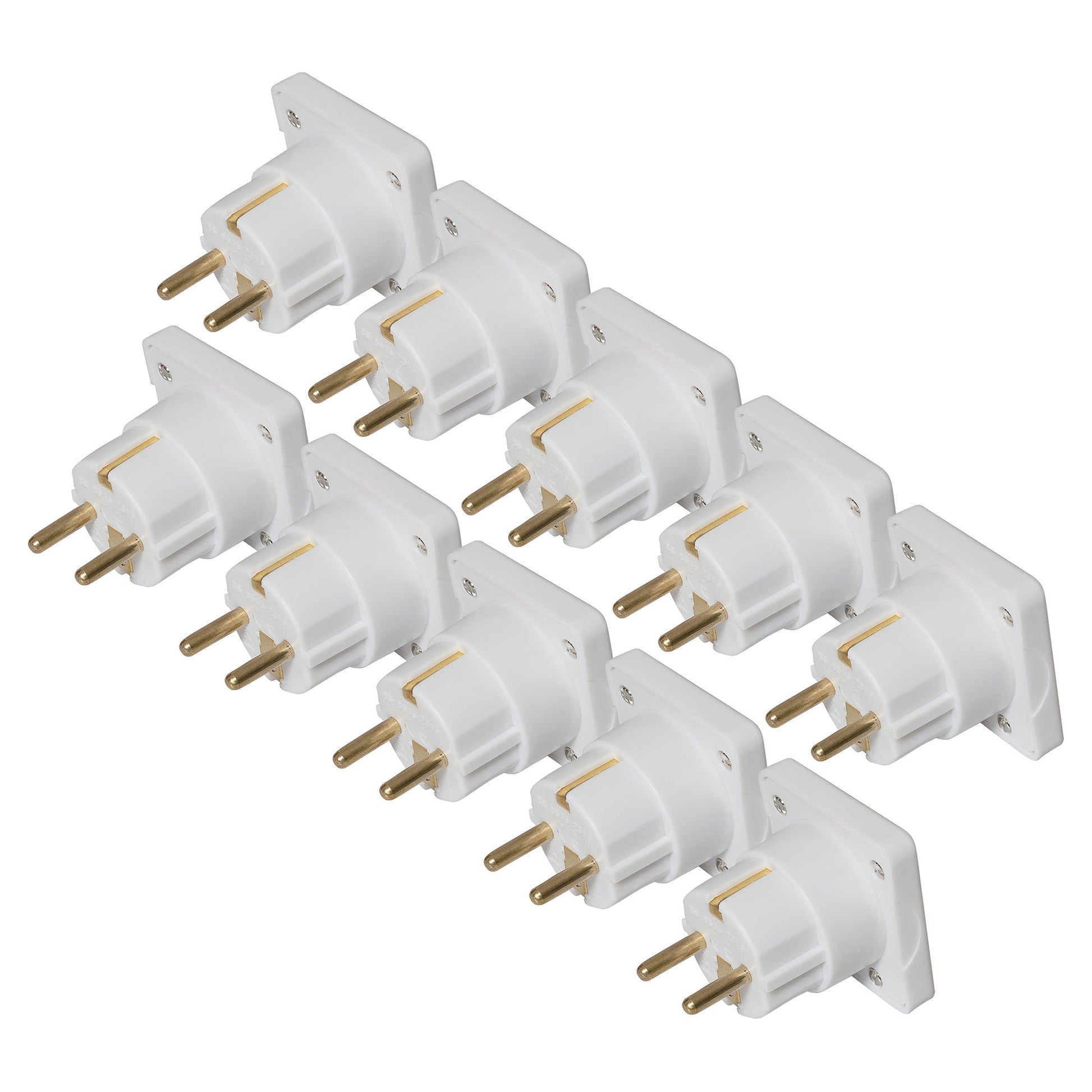 Maplin UK to European Travel Adapter - White, Chargers & Adapters, Maplin