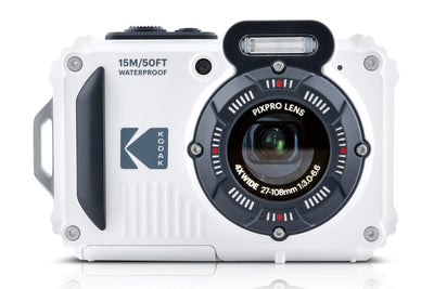 Kodak PIXPRO WPZ2 Waterproof 16MP 4x Zoom Tough Compact Camera - White